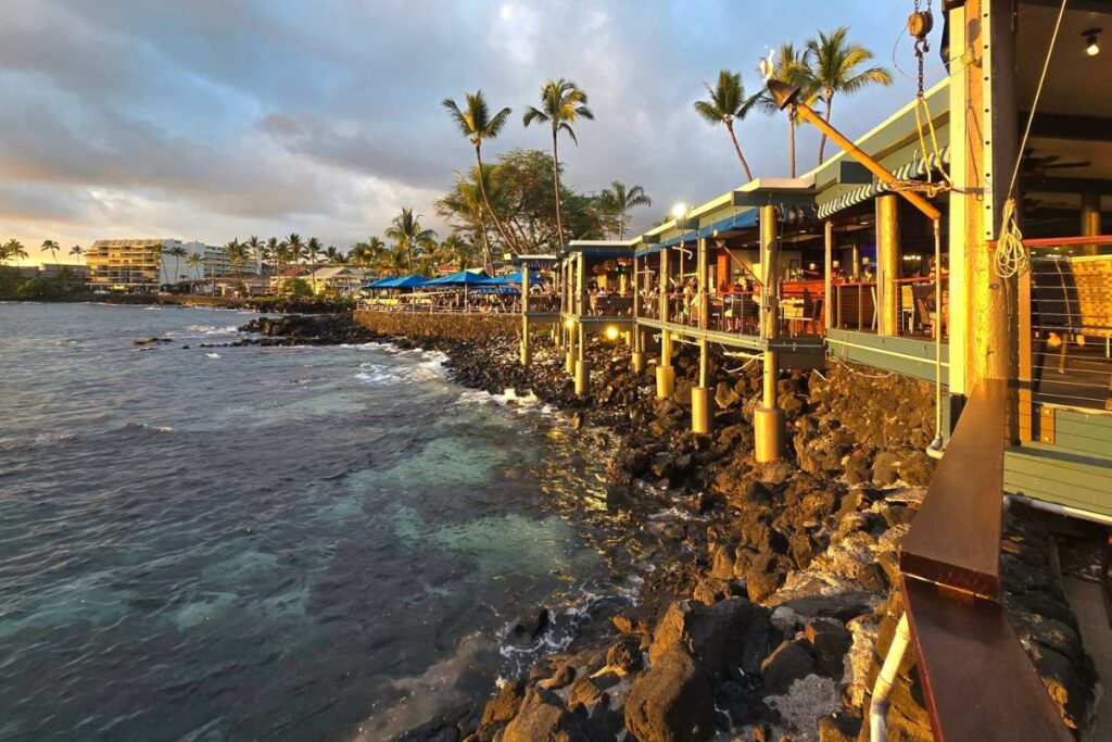 Coconut Grove Sunset Kailua Kona Big Island Hawaii
