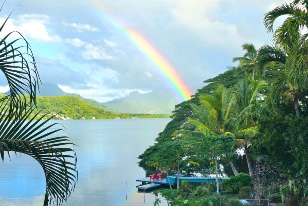 Kaneohe Bay Rainbow Oahu Hawaii