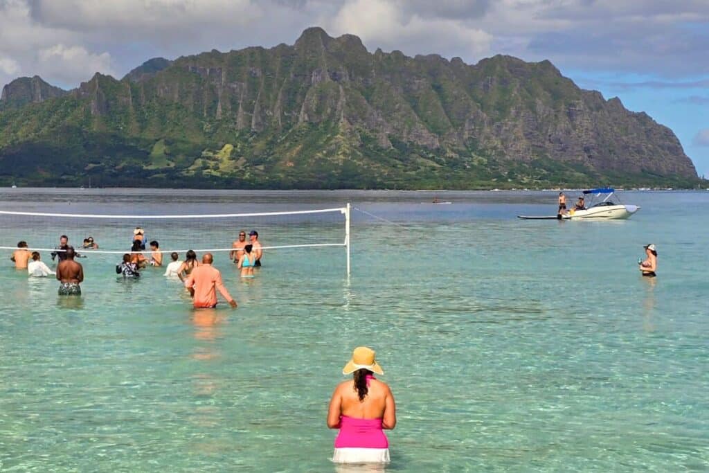 Kaneohe Sandbar Volleyball Oahu Hawaii
