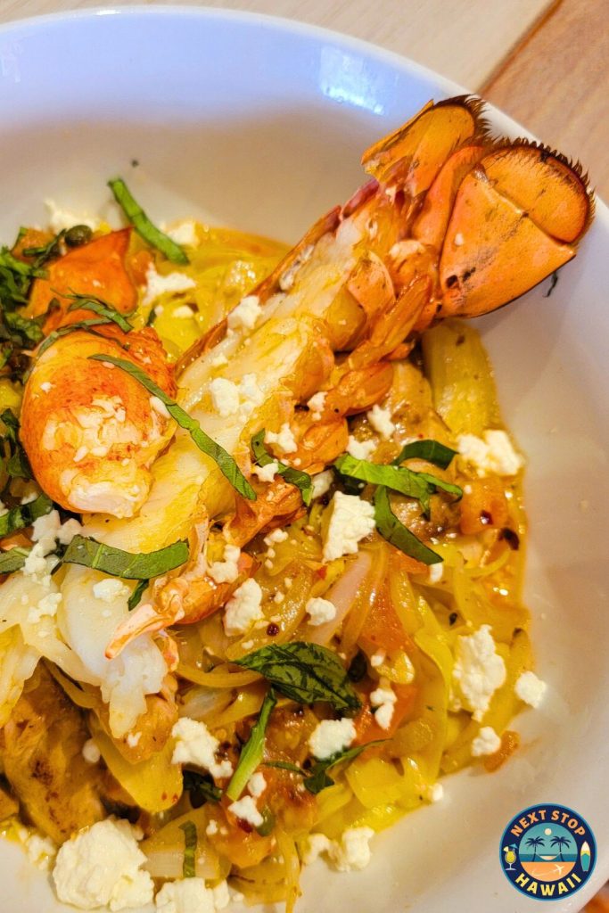 Monkeypod Kitchen Fish and Lobster Pasta