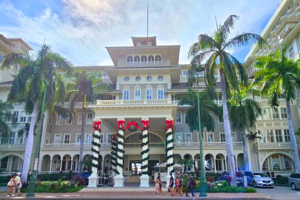 Christmas at the Moana Surfrider Waikiki