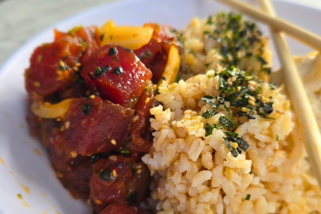 Poke at Umekes Kona Big Island