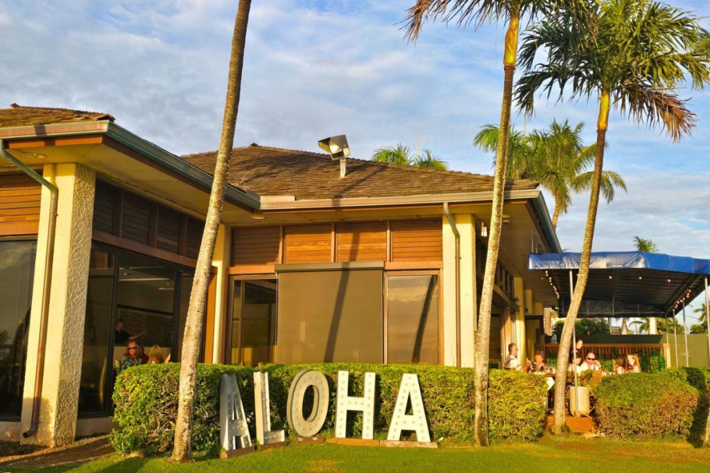 Dinner at Beach House Poipu Kauai Hawaii