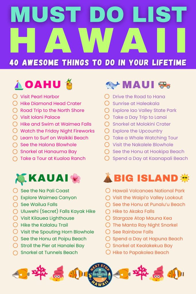 Hawaii Trip Ideas for Every Hawaiian Island