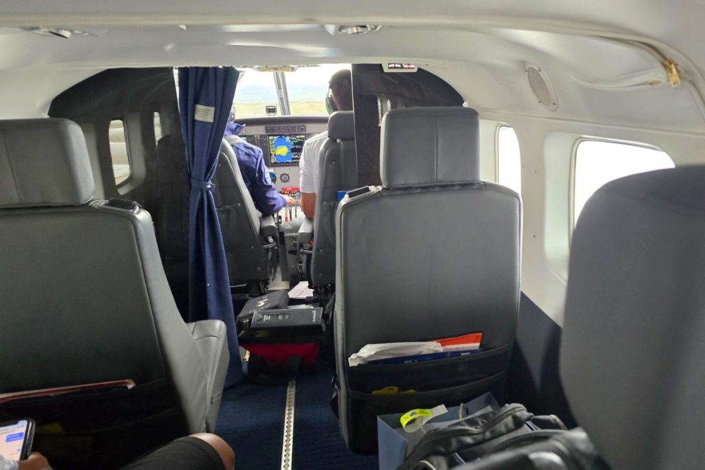 Inside Surf Air Plane