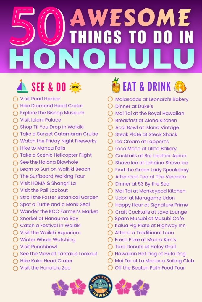 Best Things to Do in Honolulu Hawaii