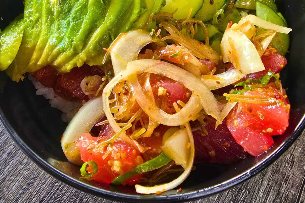Fresh Ahi Poke Mama Kims Honolulu Hawaii