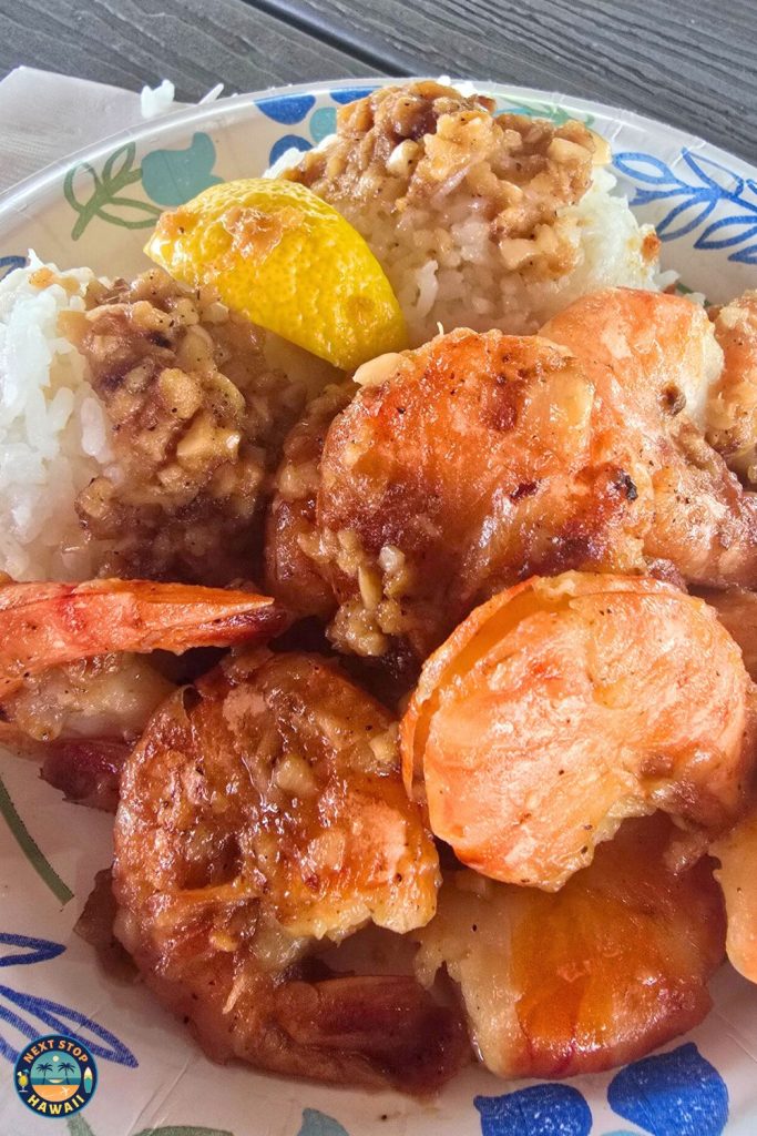 Giovannis Truck Shrimp Scampi Plate Oahu Hawaii