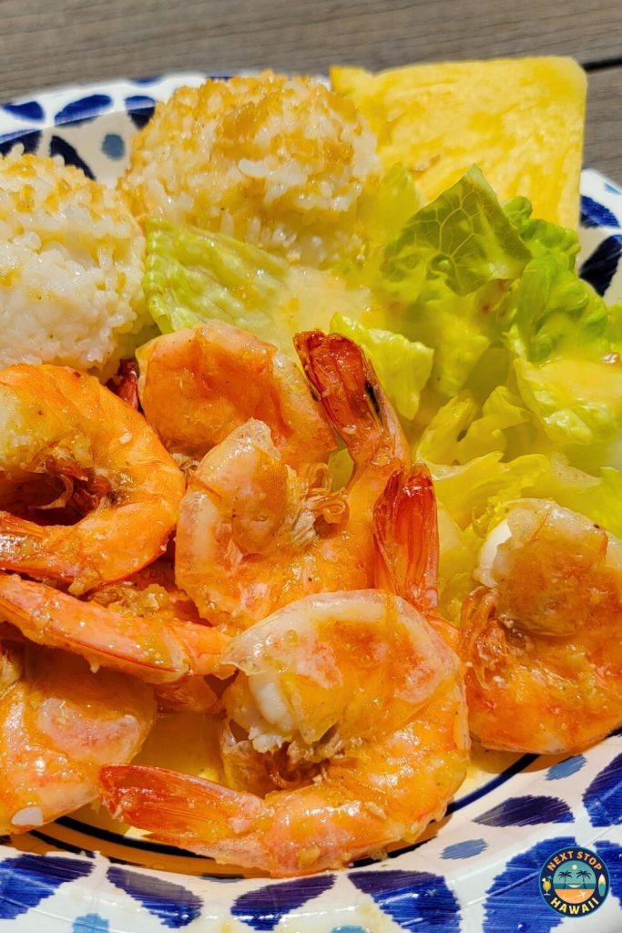 Jennys Garlic Shrimp Plate North Shore Food Trucks