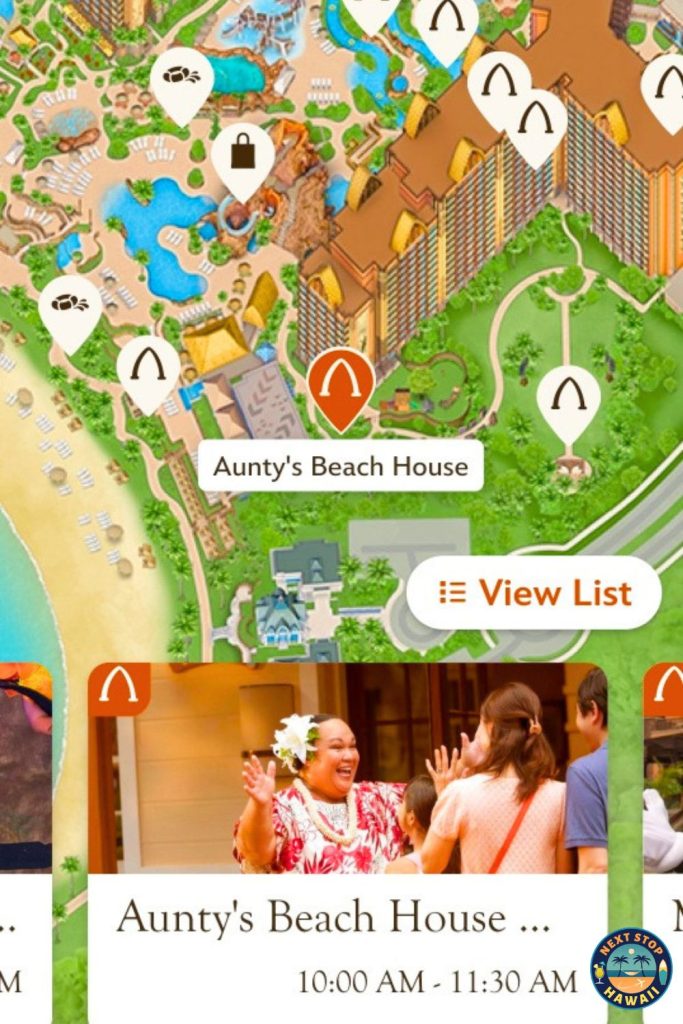 Aulani App Hawaii Map