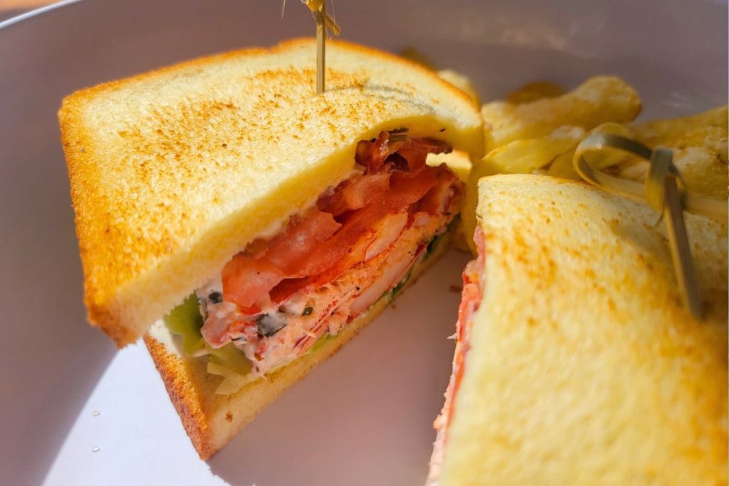 Lobster Salad Club Sandwich Wailea Surf Haus
