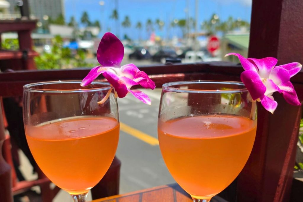 The Chart House Mimosas Waikiki Oahu