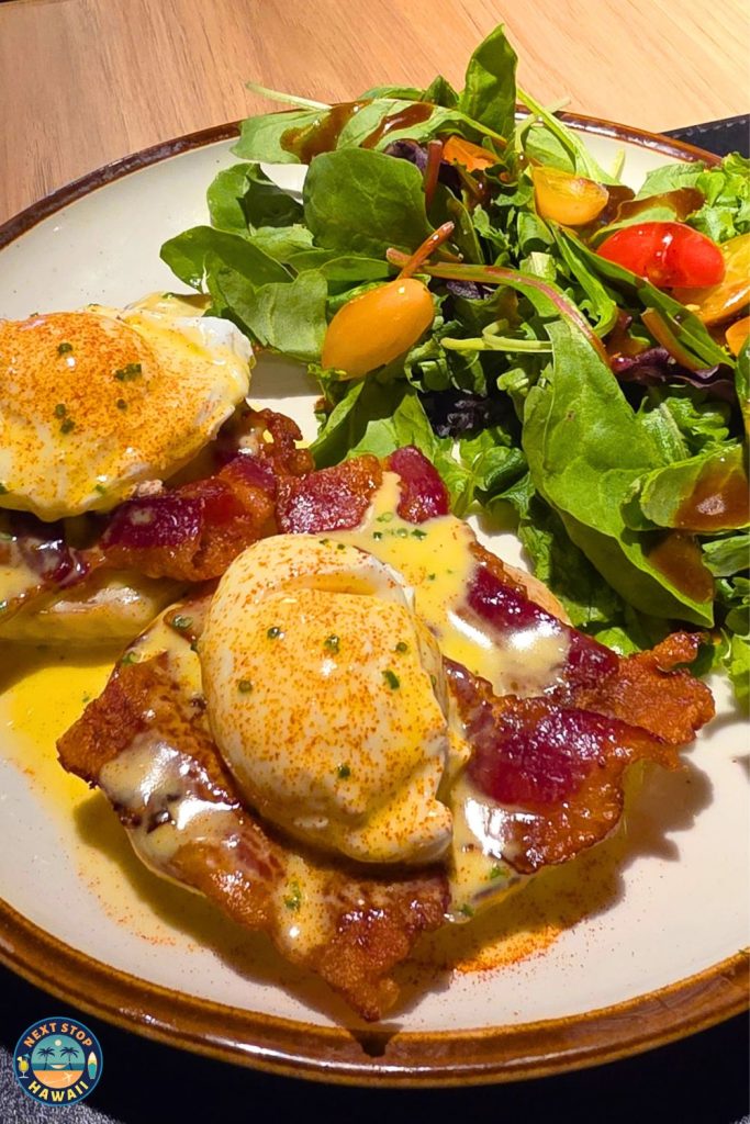 San Paolo Brunch Bacon Mozzarella Eggs Benedict